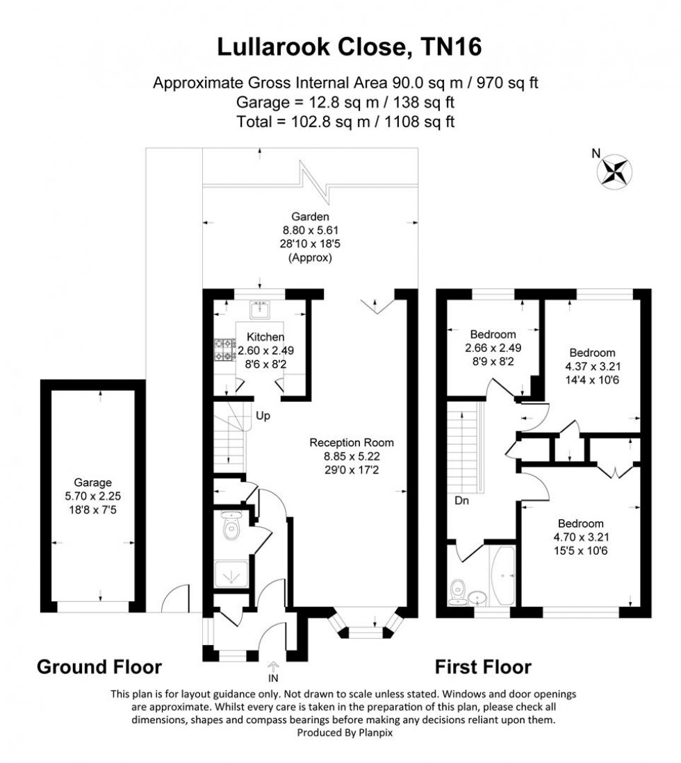 Floorplan for Lullarook Close, Biggin Hill, Westerham