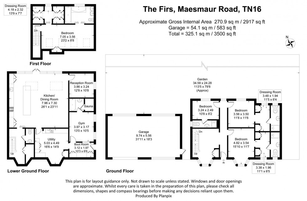 Floorplan for Maesmaur Road, Tatsfield