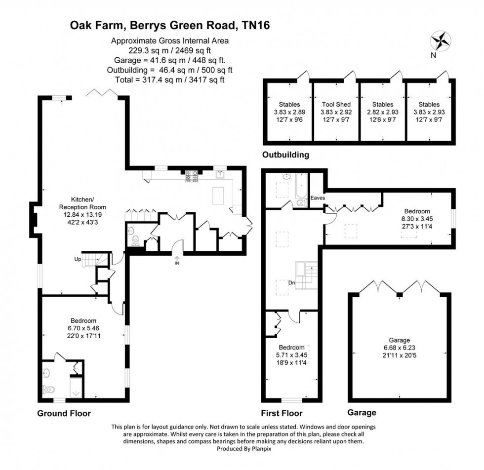 Floorplan for Berrys Green Road, Berrys Green, Westerham