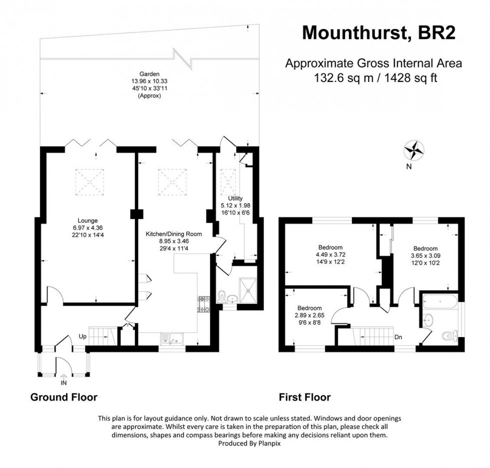 Floorplan for Mounthurst Road, Bromley, Kent