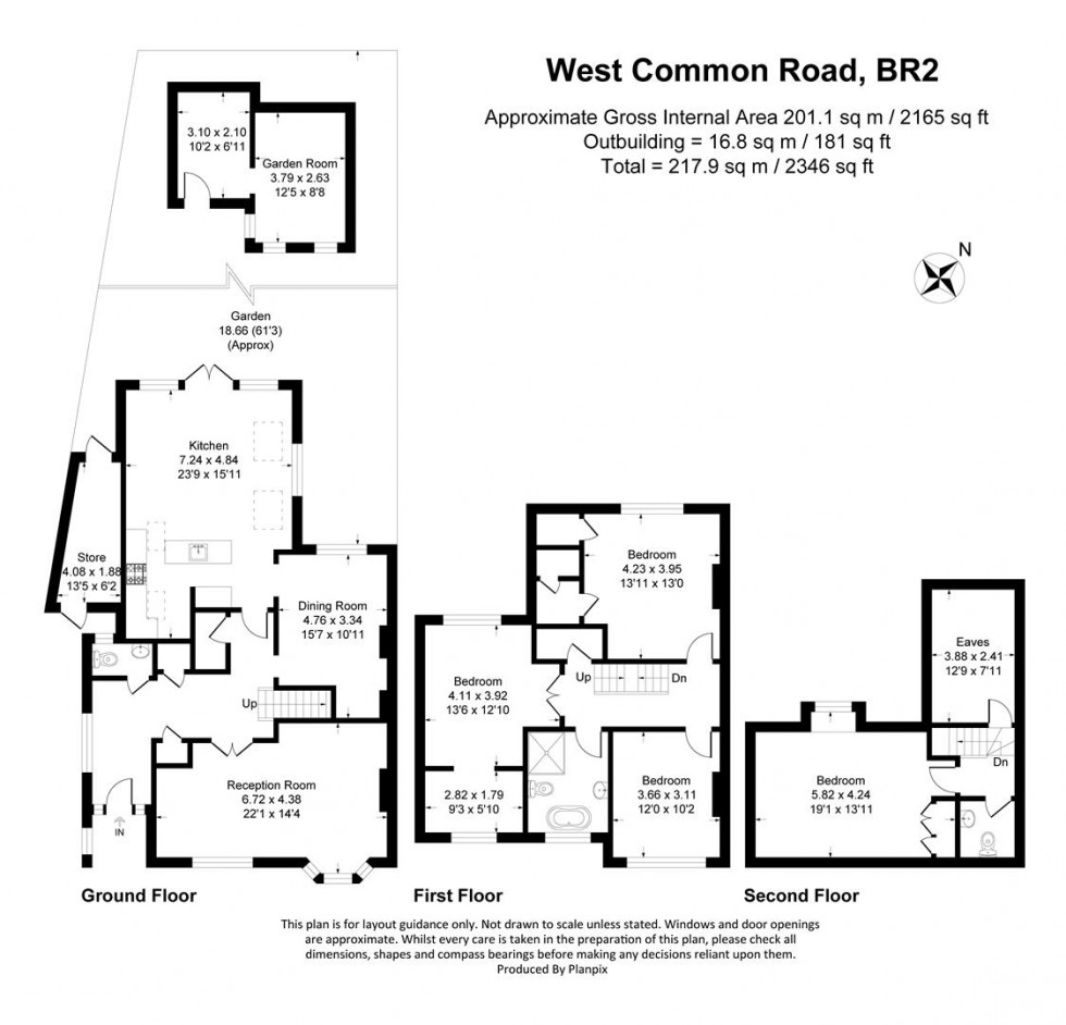Floorplan for West Common Road, Hayes