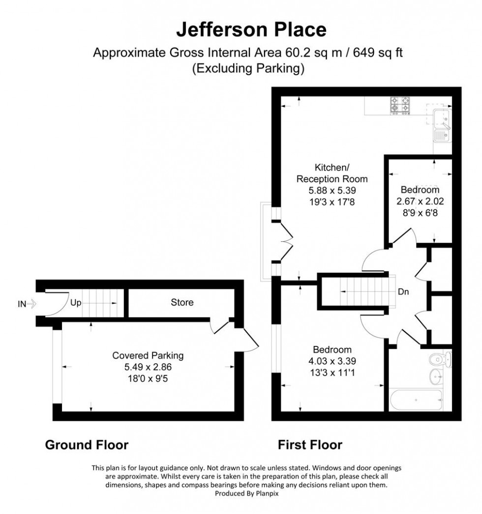 Floorplan for Jefferson Place, Bromley