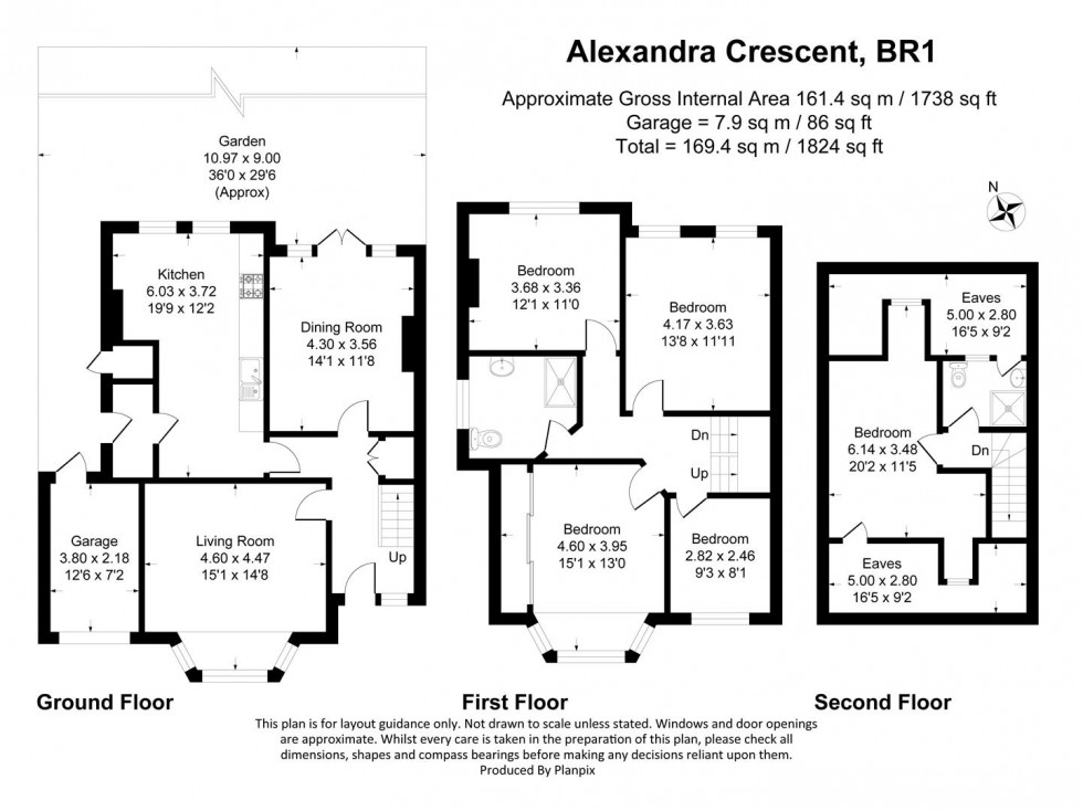 Floorplan for Alexandra Crescent, Bromley