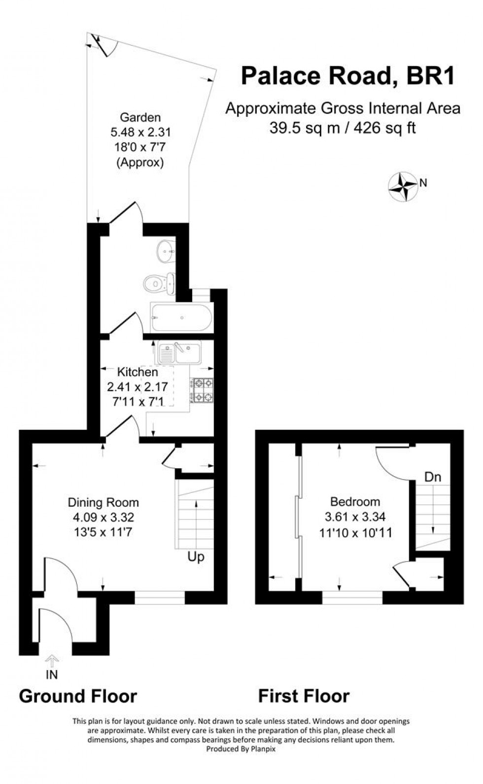 Floorplan for Palace Road, Bromley