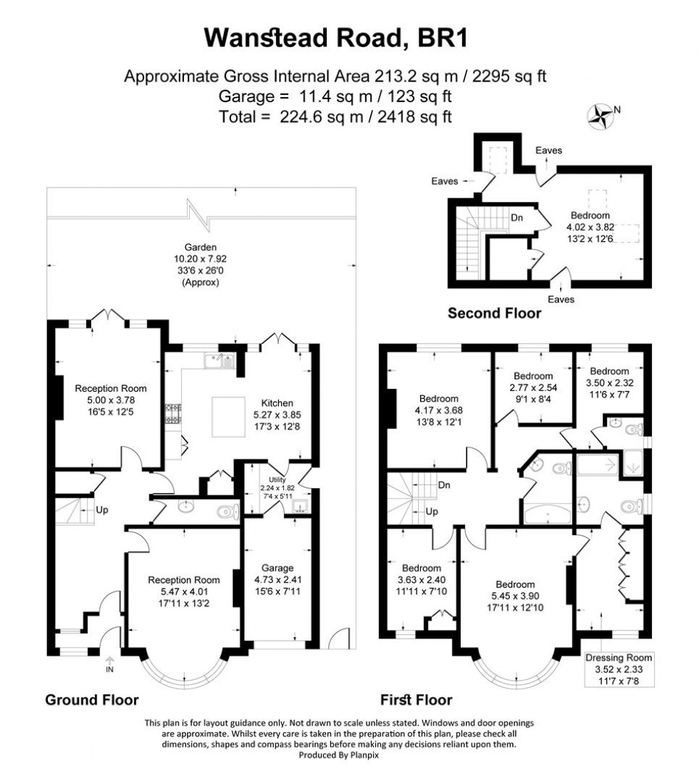 Floorplan for Wanstead Road, Bromley
