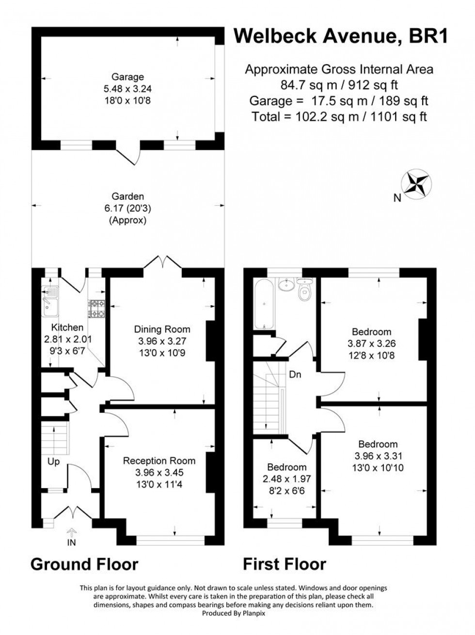 Floorplan for Welbeck Avenue, Bromley