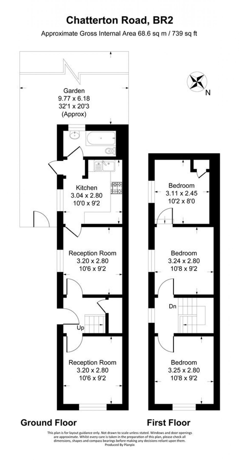 Floorplan for Chatterton Road, Bromley