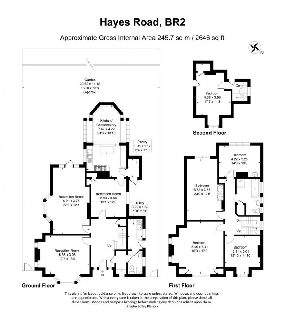 Floorplan for Hayes Road, Bromley