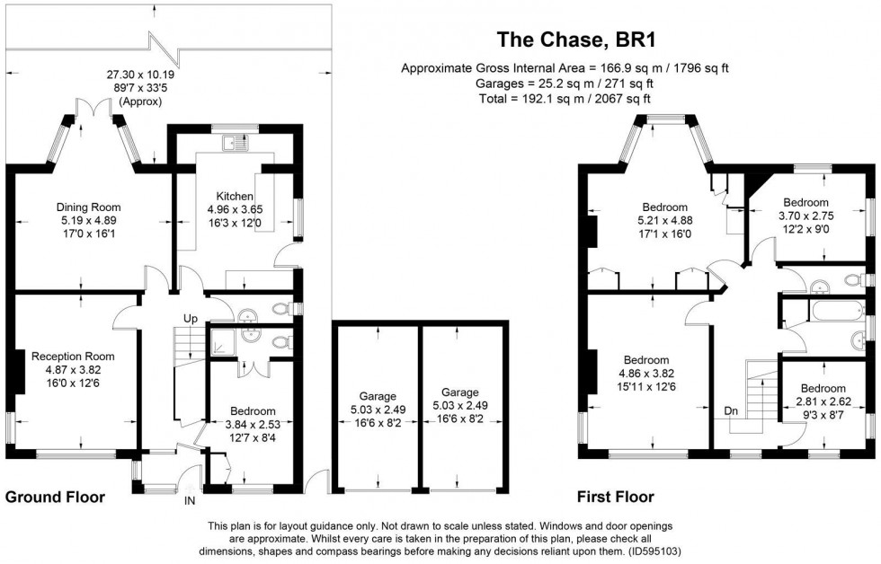 Floorplan for The Chase, Bromley