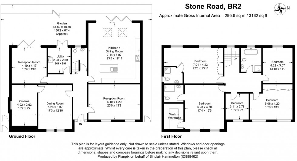 Floorplan for Stone Road, Bromley, Kent