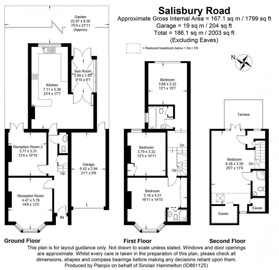 Floorplan for Salisbury Road, Bromley