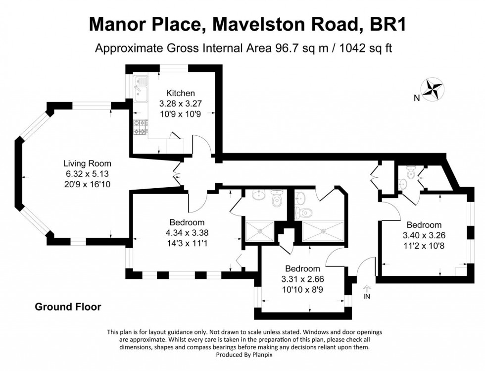 Floorplan for Manor Place, Mavelstone Road, Bickley