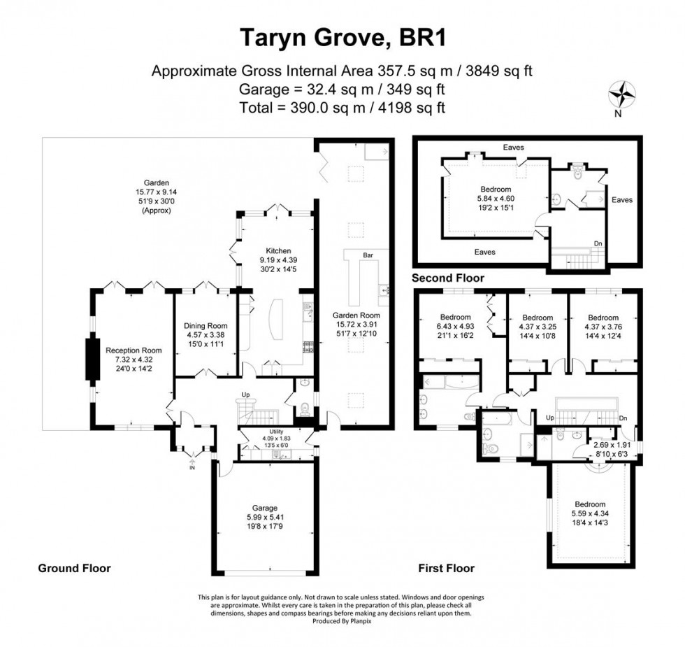 Floorplan for Taryn Grove, Bromley