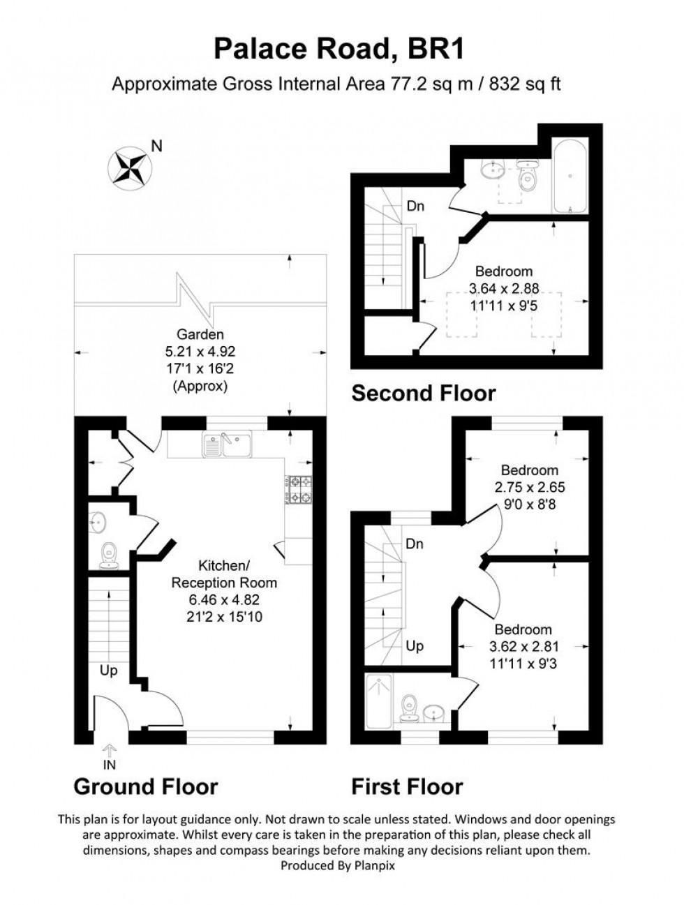 Floorplan for Palace Road, Bromley