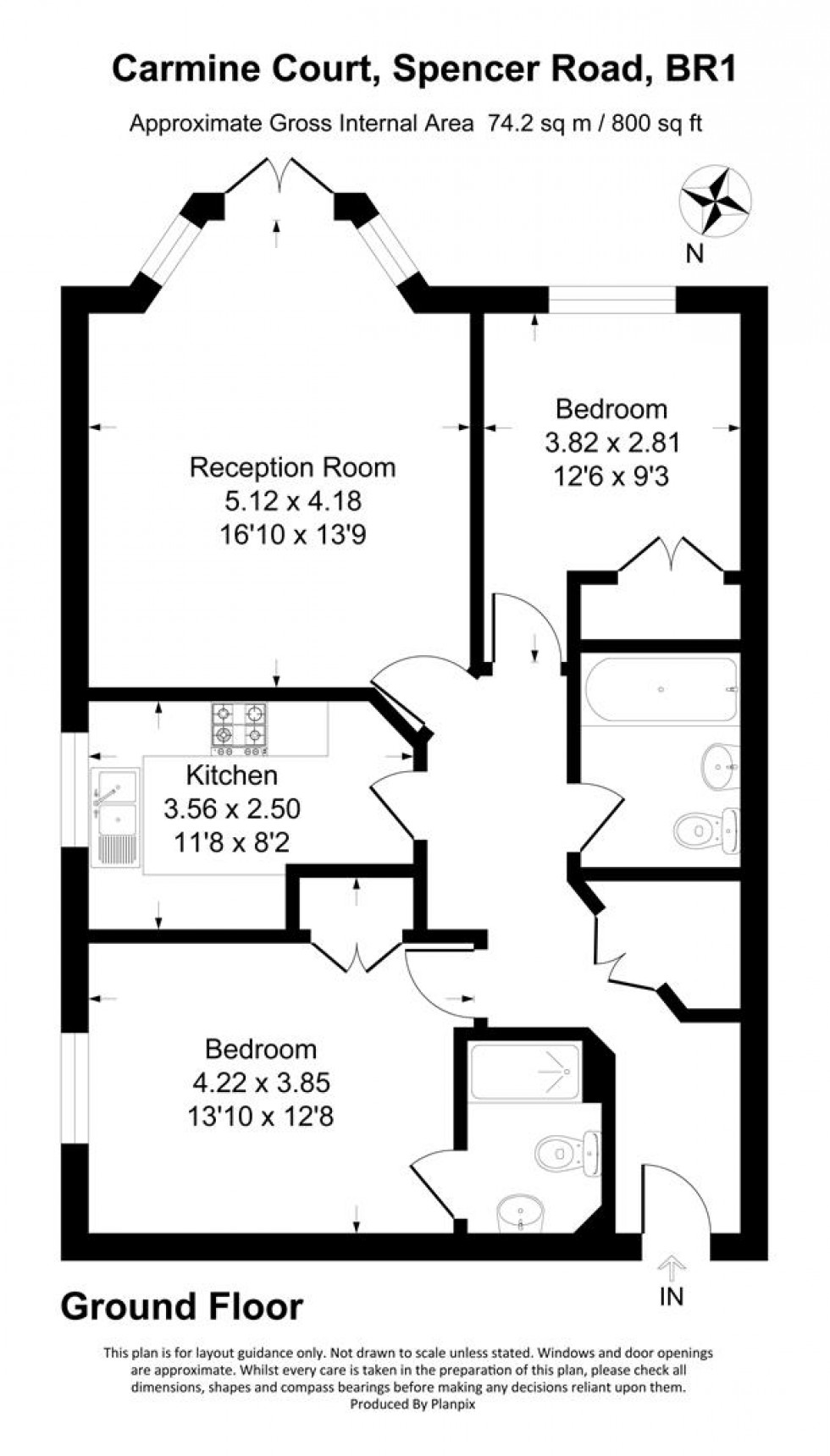 Floorplan for Spencer Road, Bromley