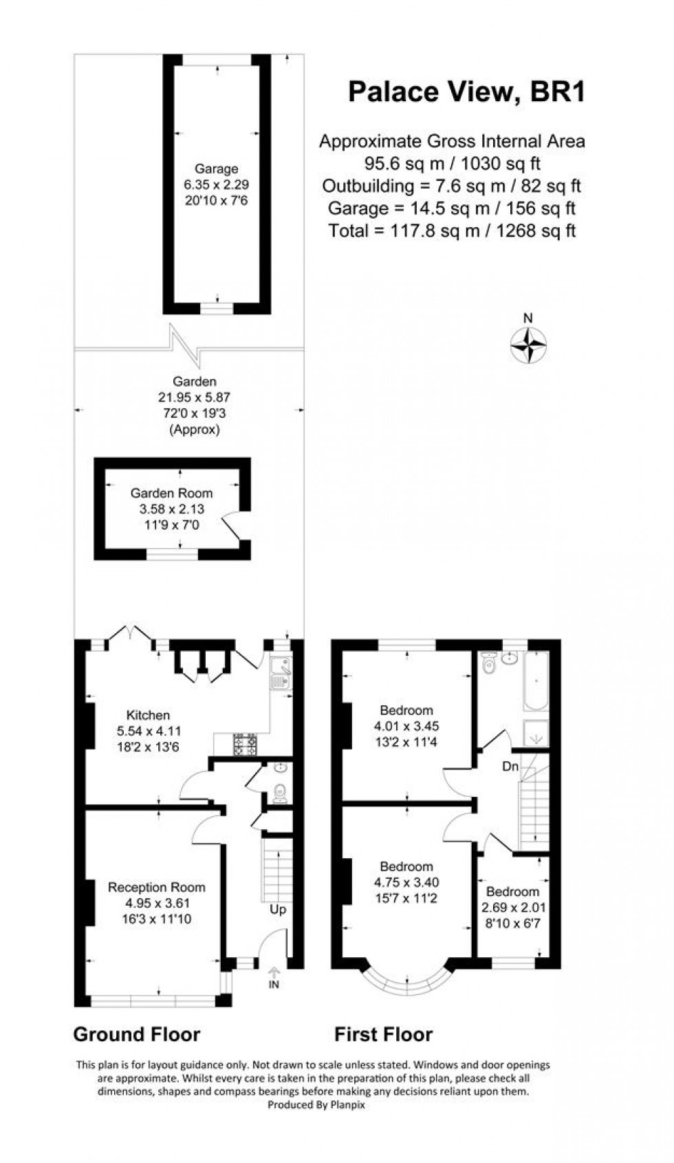 Floorplan for Palace View, Bromley
