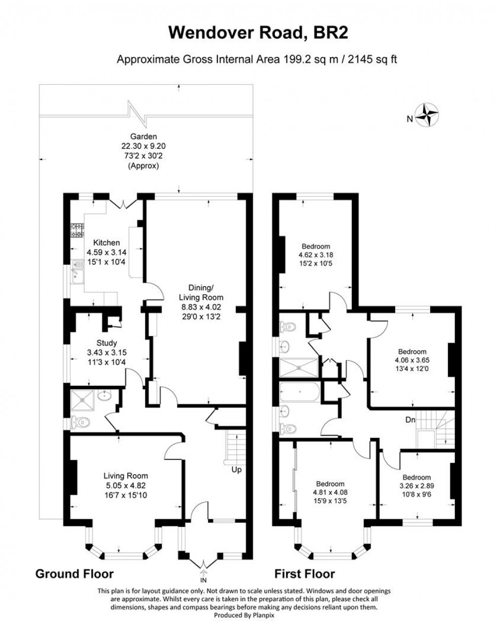 Floorplan for Wendover Road, Bromley, Kent
