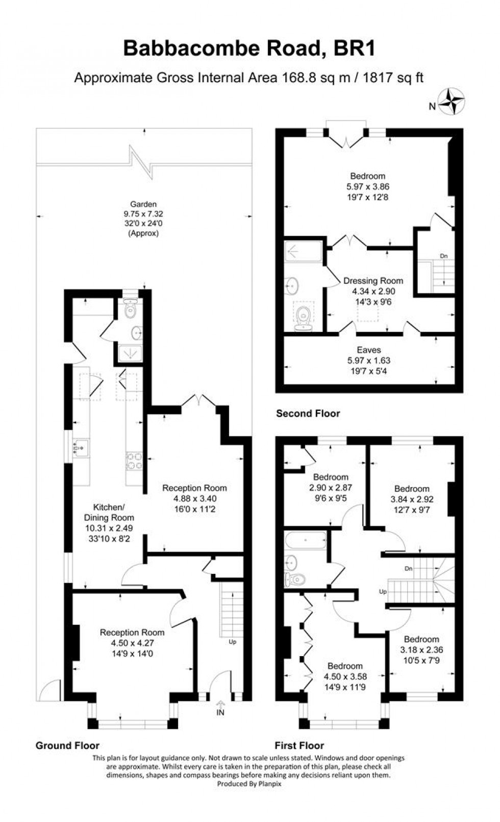 Floorplan for Babbacombe Road, Bromley