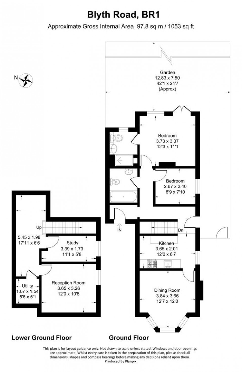Floorplan for Blyth Road, Bromley