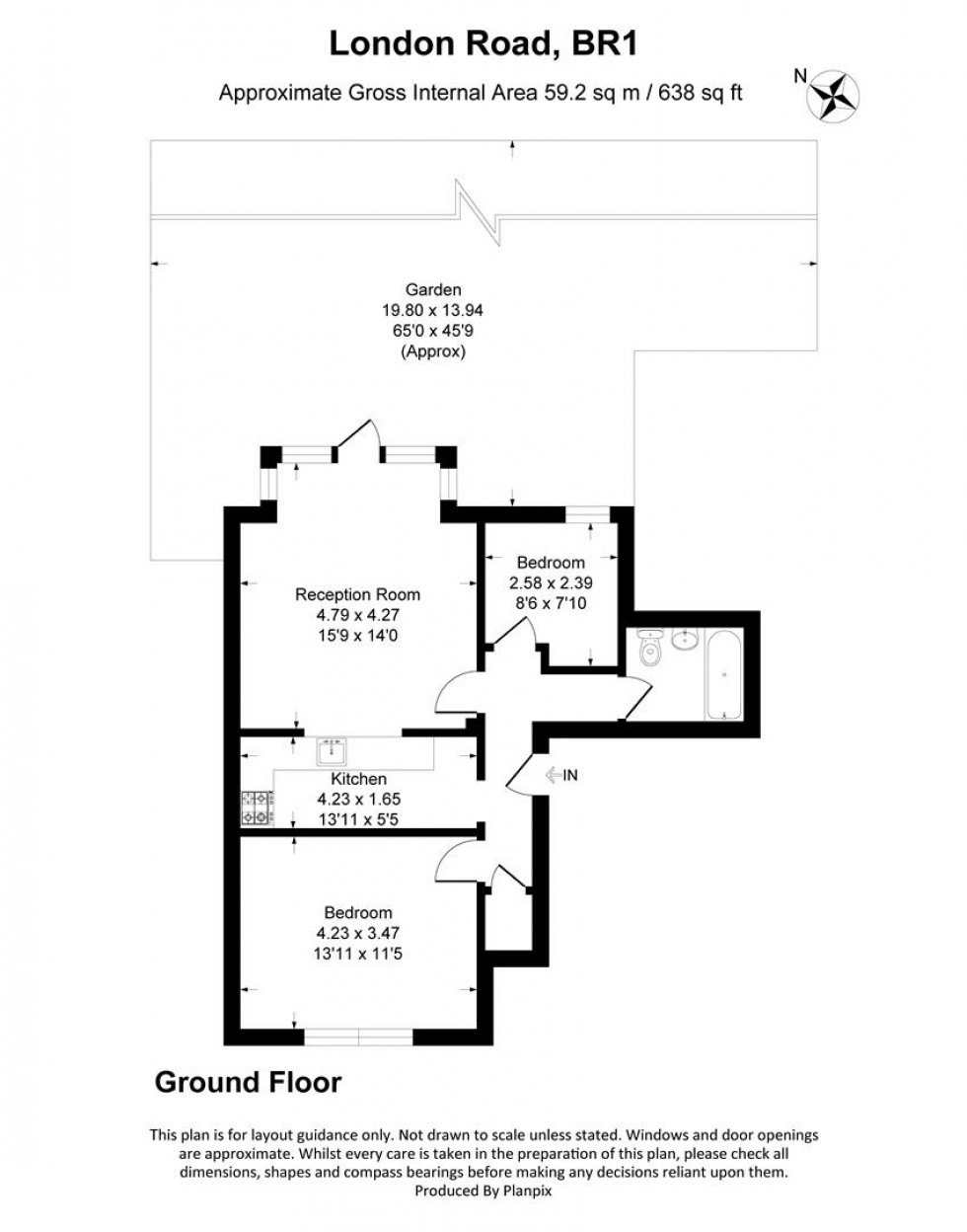 Floorplan for London Road, Bromley