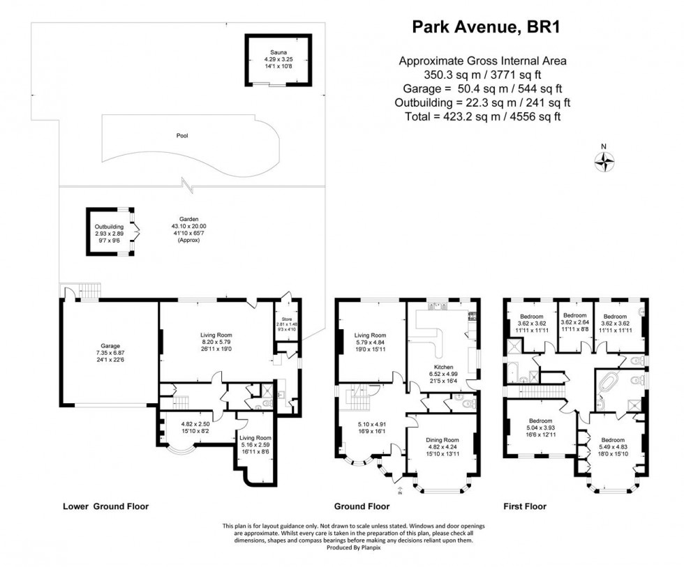 Floorplan for Park Avenue, Bromley