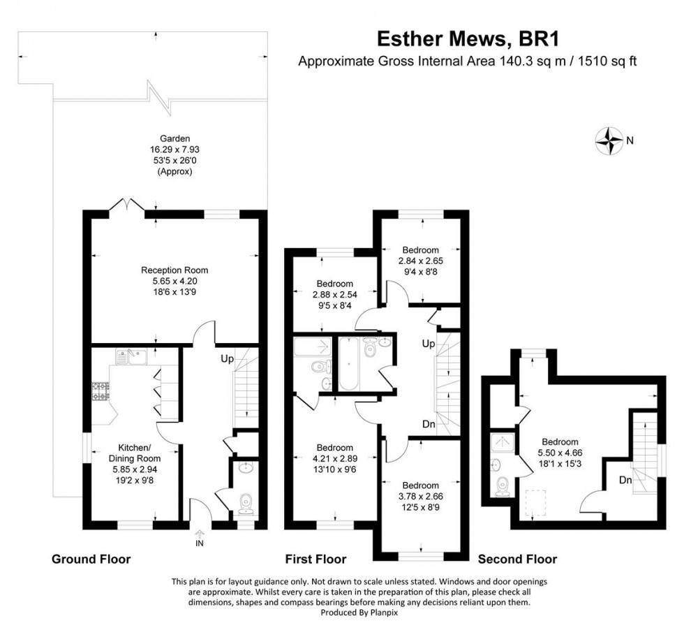 Floorplan for Esther Mews, Bromley