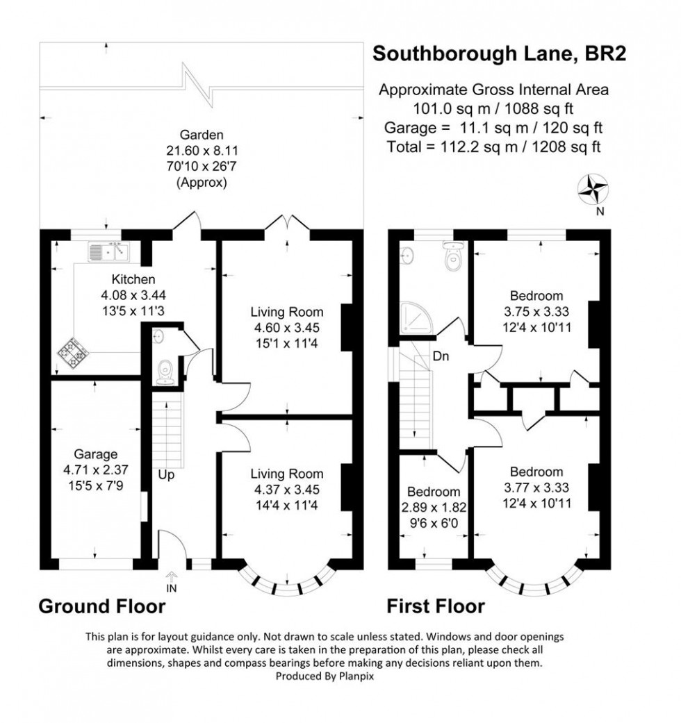 Floorplan for Southborough Lane, Bromley