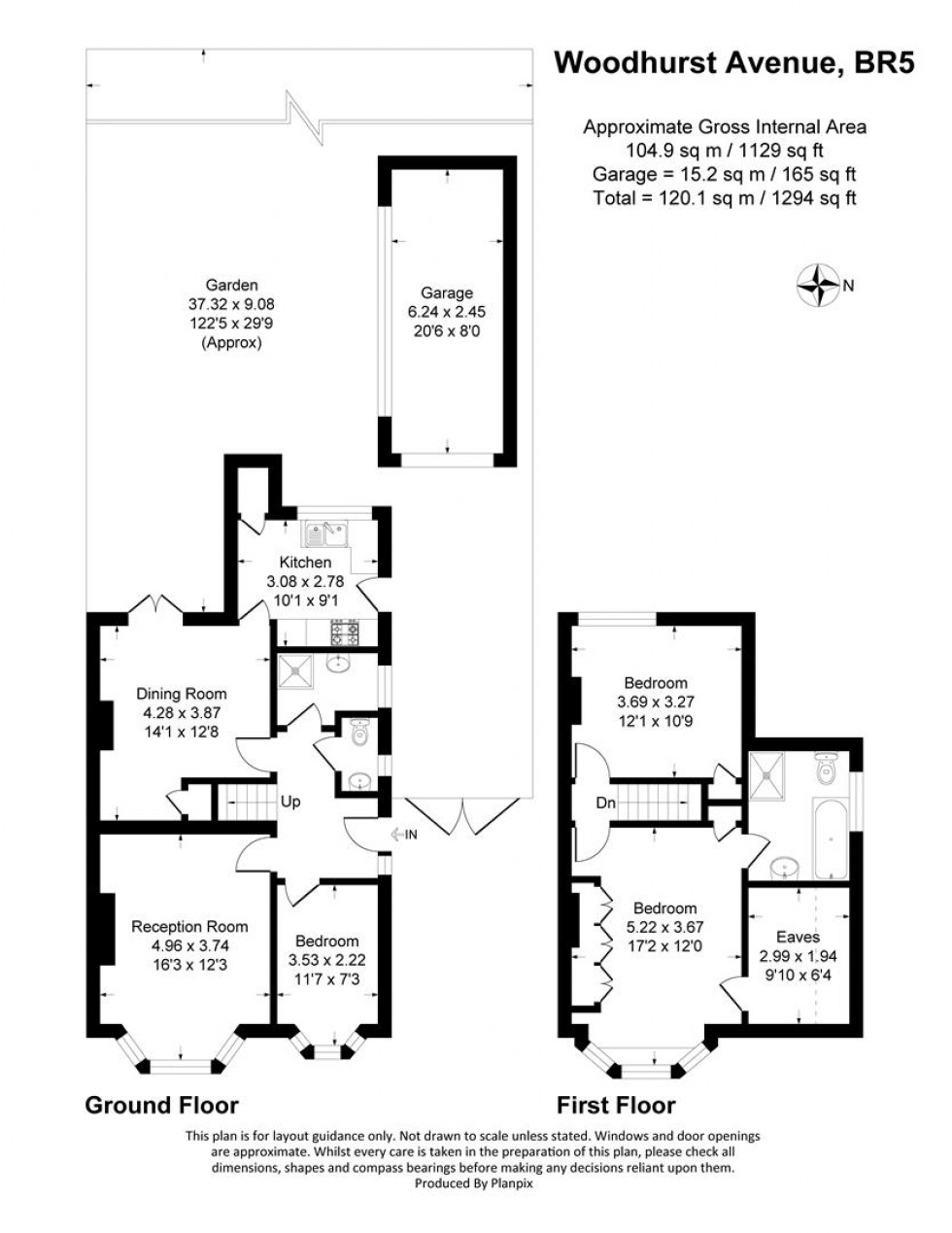 Floorplan for Woodhurst Avenue, Petts Wood, Orpington