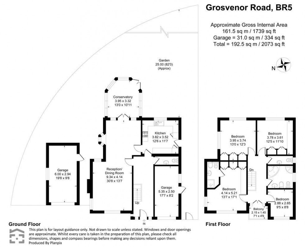 Floorplan for Grosvenor Road, Petts Wood, Orpington