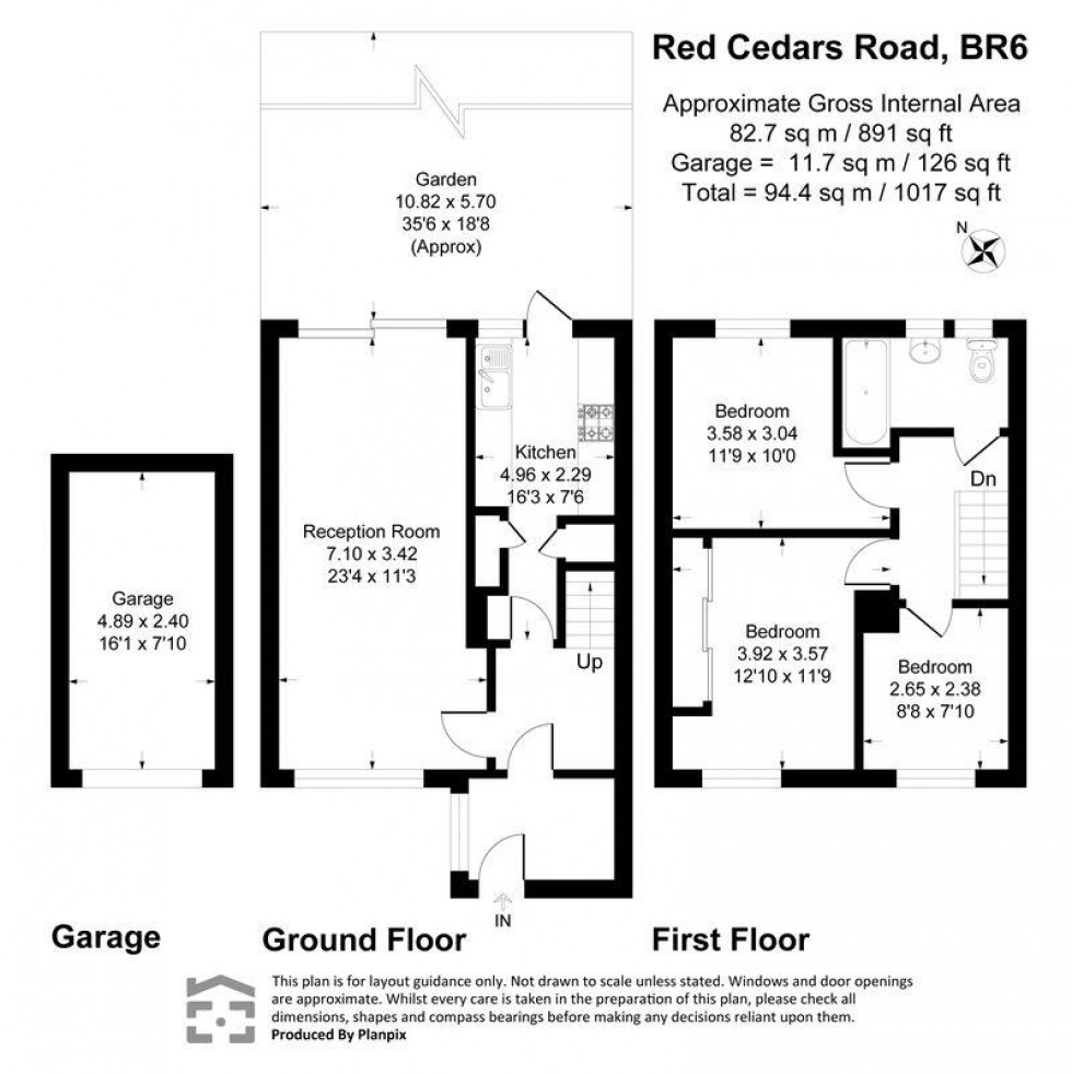 Floorplan for Red Cedars Road, Orpington