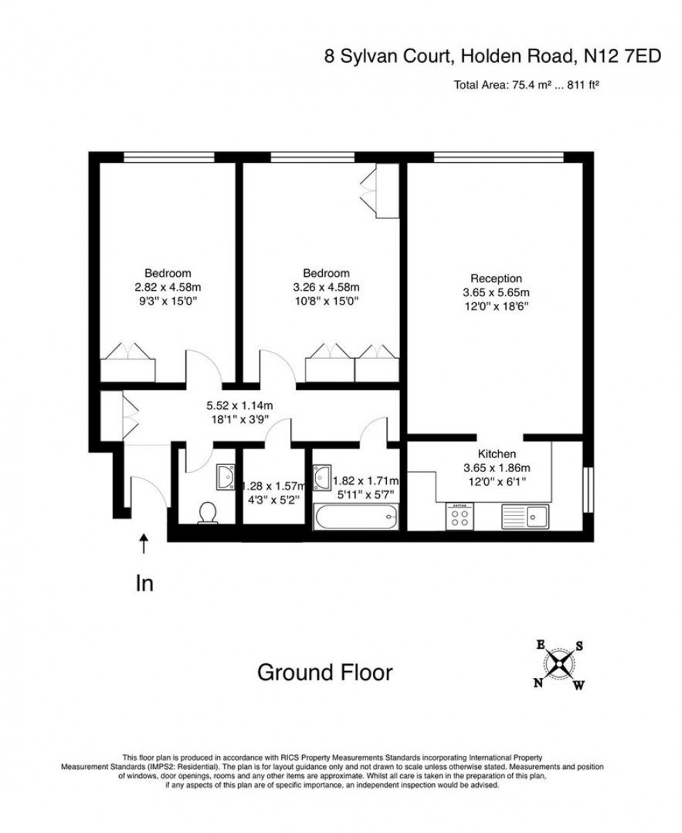 Floorplan for Holden Road, London
