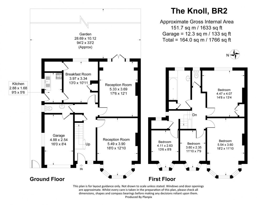 Floorplan for The Knoll, Bromley