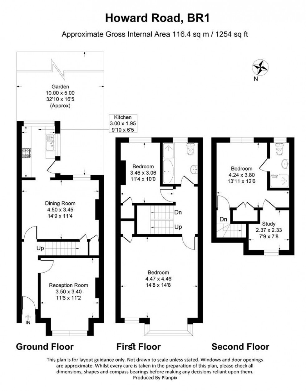 Floorplan for Howard Road, Bromley