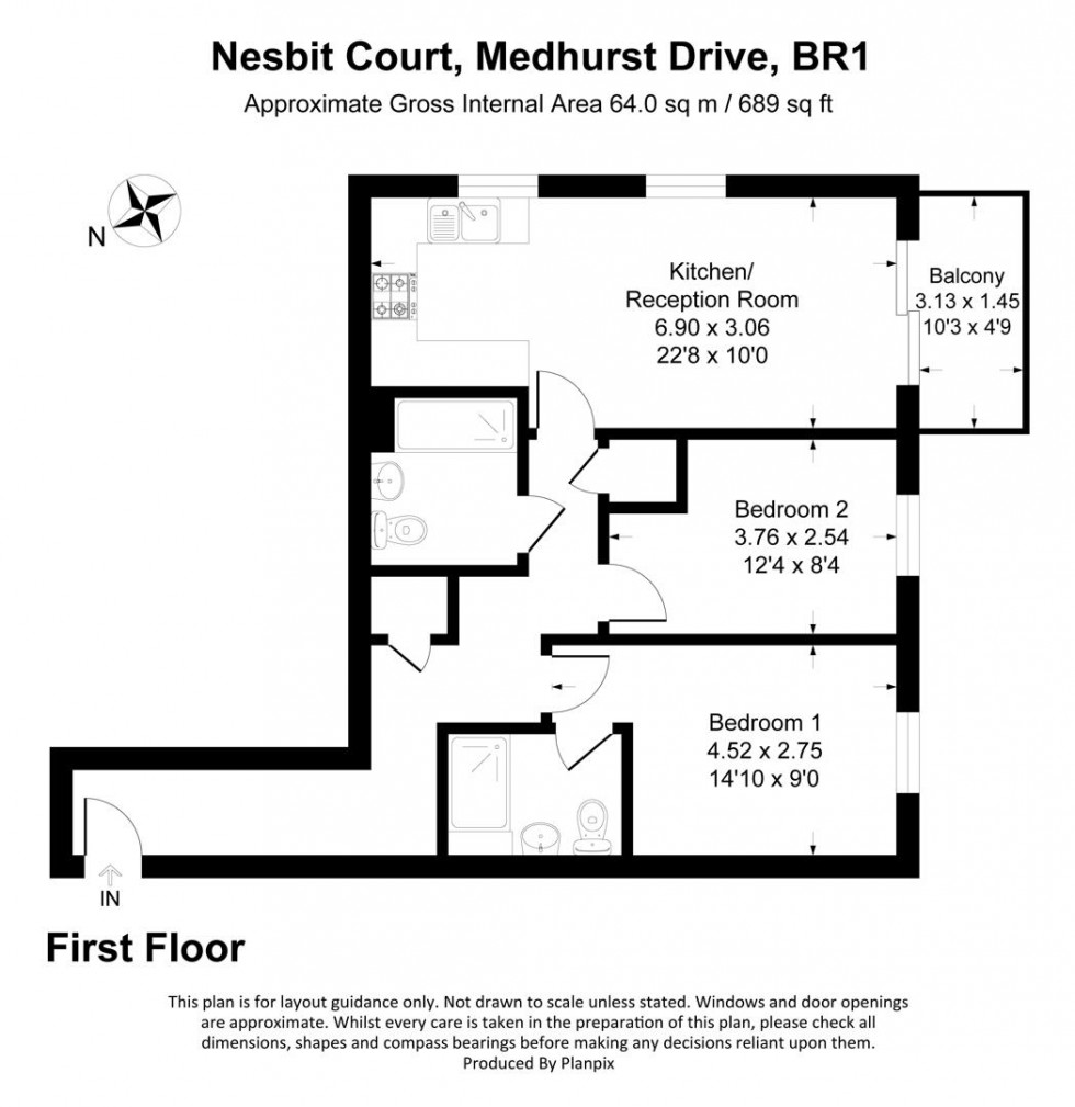 Floorplan for Medhurst Drive, Bromley