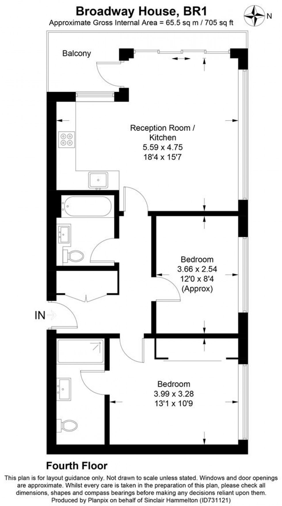 Floorplan for Broadway House, 3 High Street, Bromley