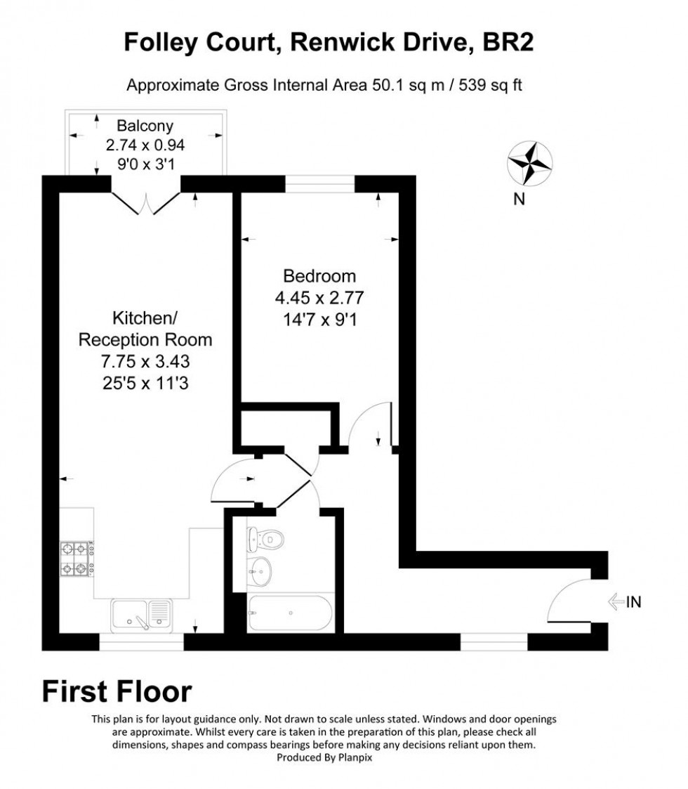 Floorplan for Renwick Drive, Bromley