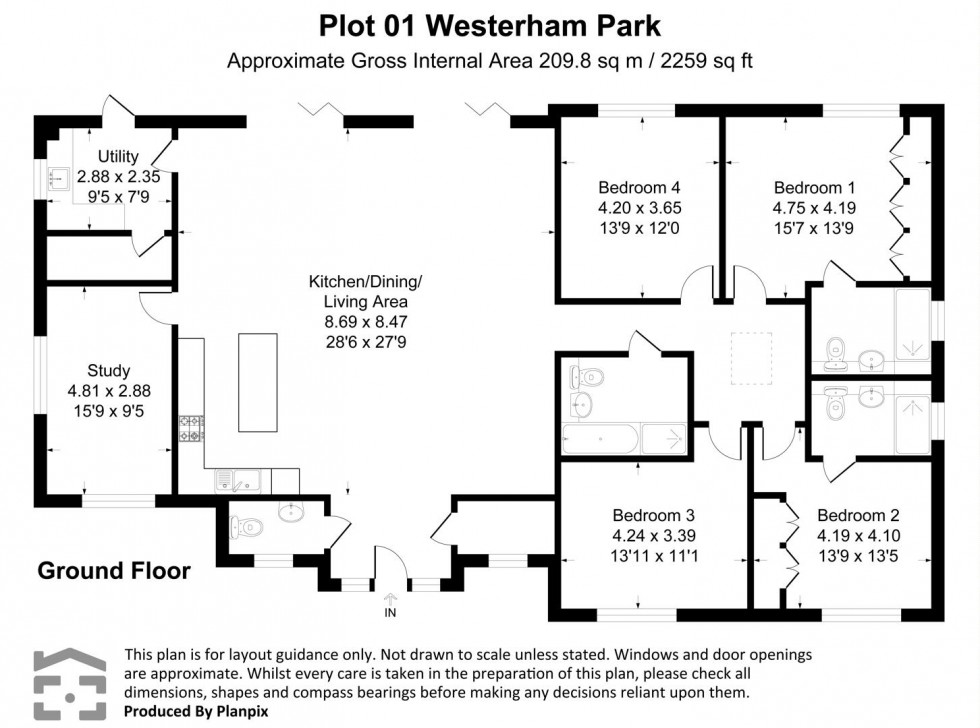 Floorplan for Westerham Park