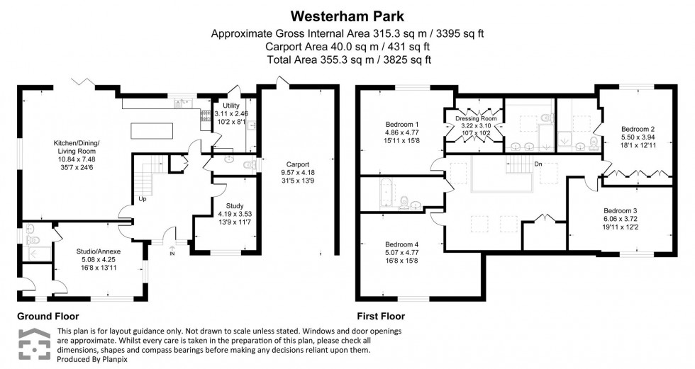 Floorplan for Westerham Park, Westerham