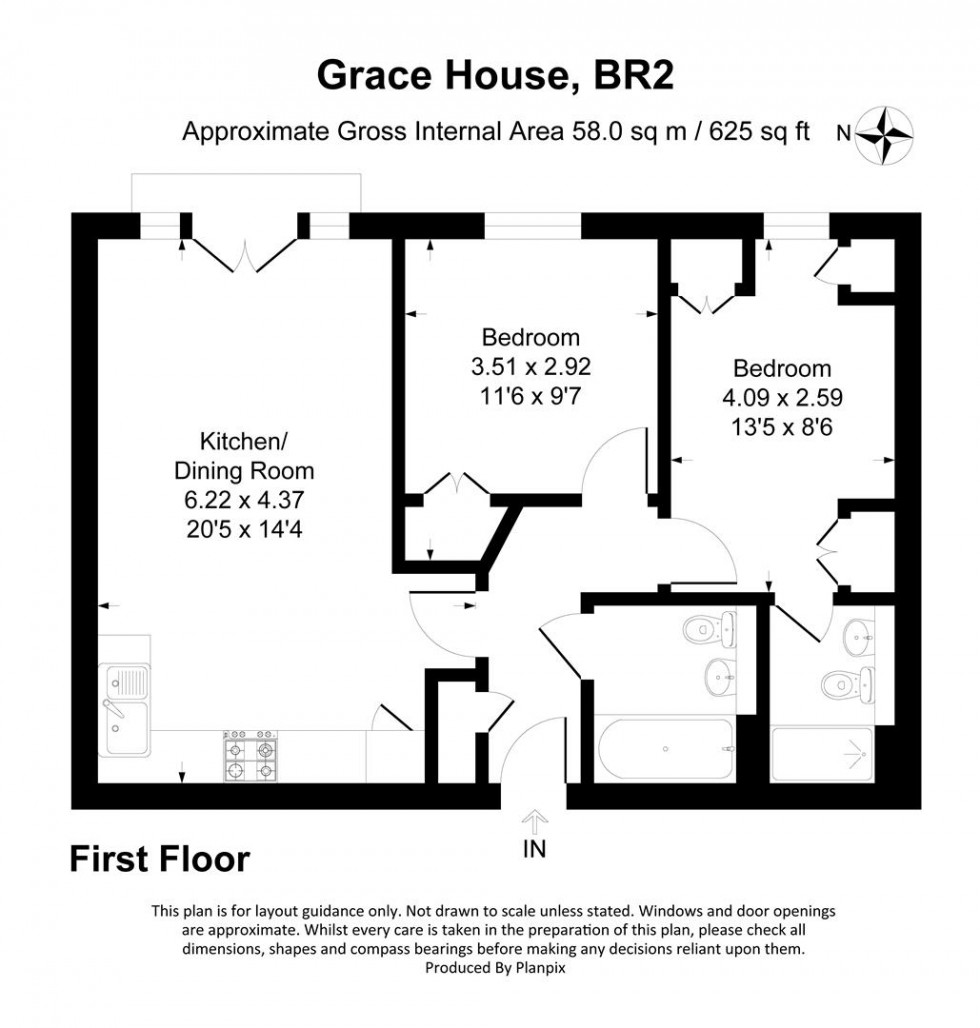 Floorplan for Erickson Gardens, Bromley