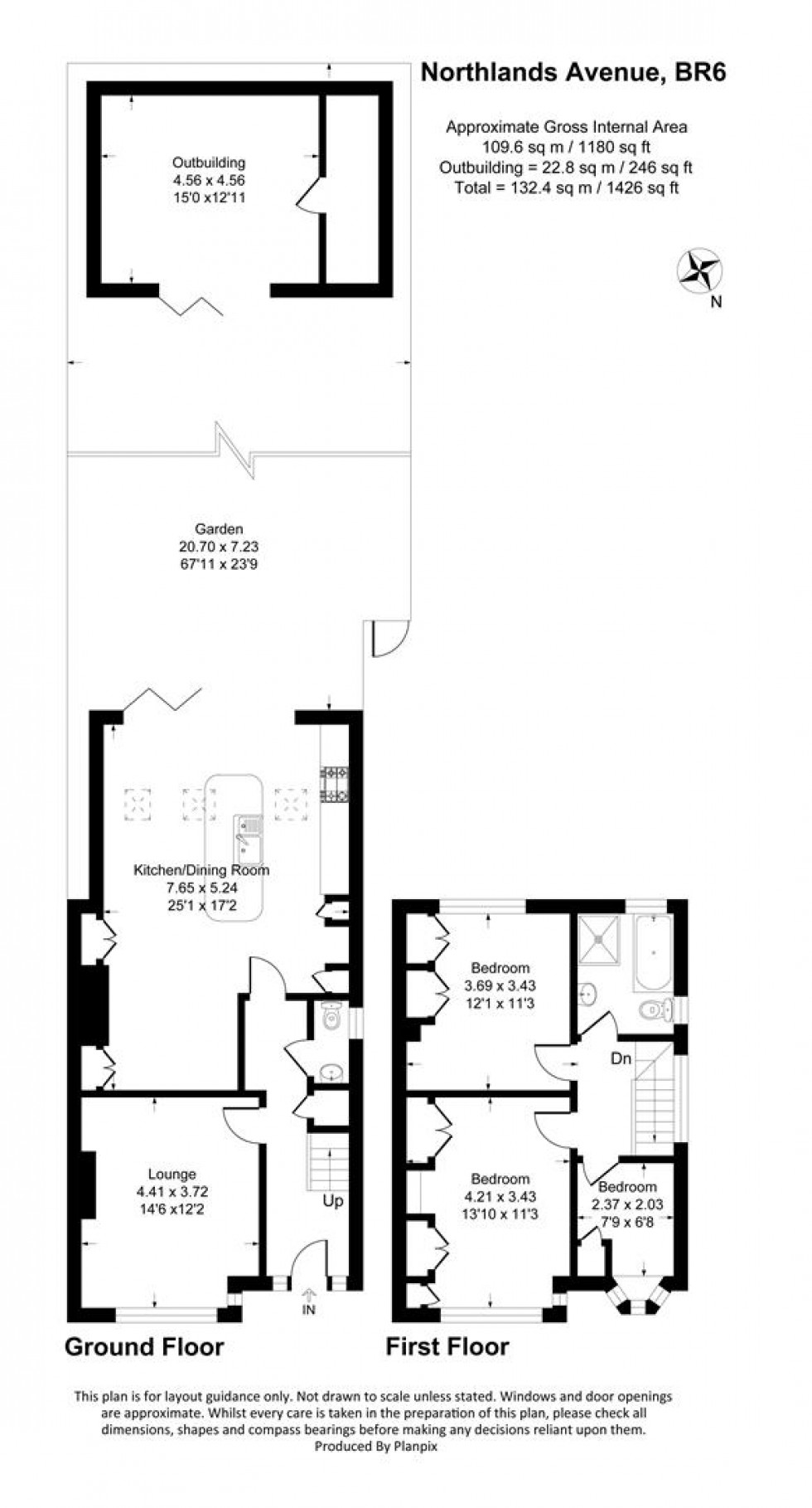 Floorplan for Northlands Avenue, Orpington