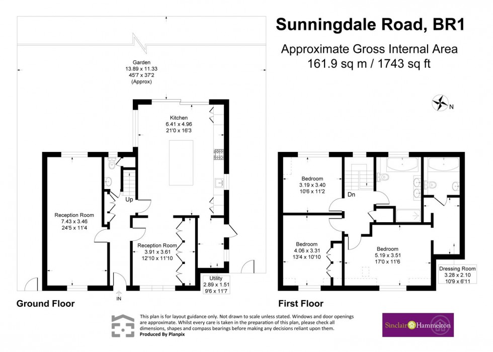 Floorplan for Sunningdale Road, Bromley