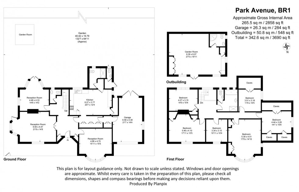 Floorplan for Park Avenue, Bromley