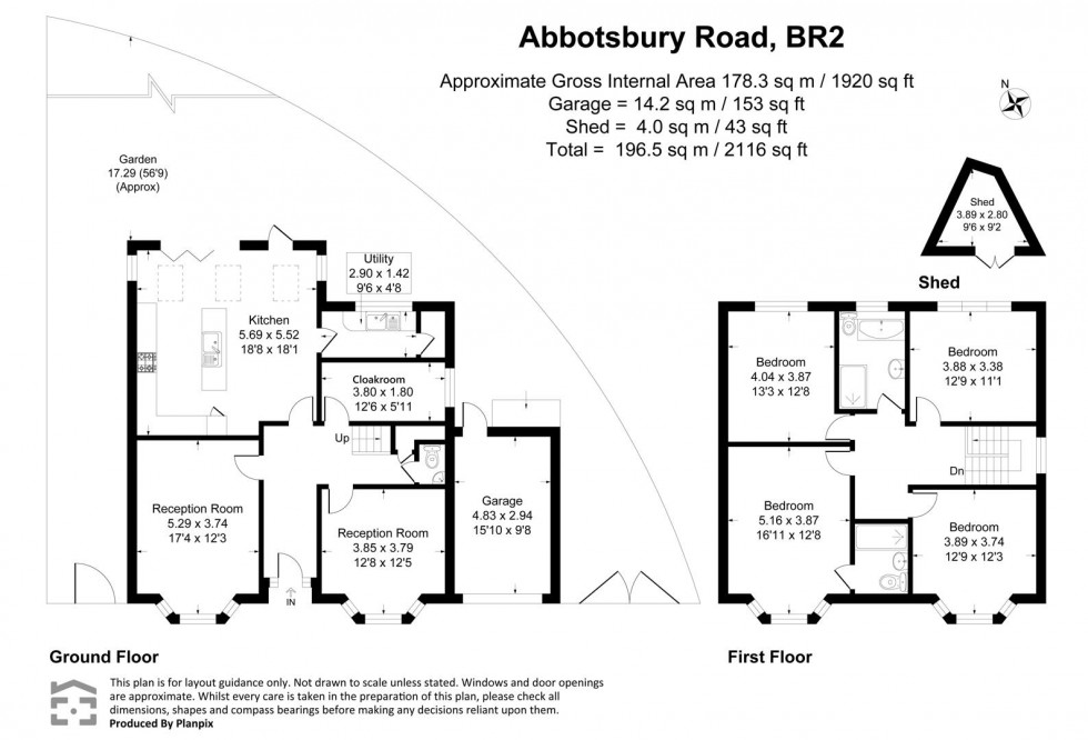 Floorplan for Abbotsbury Road, Bromley