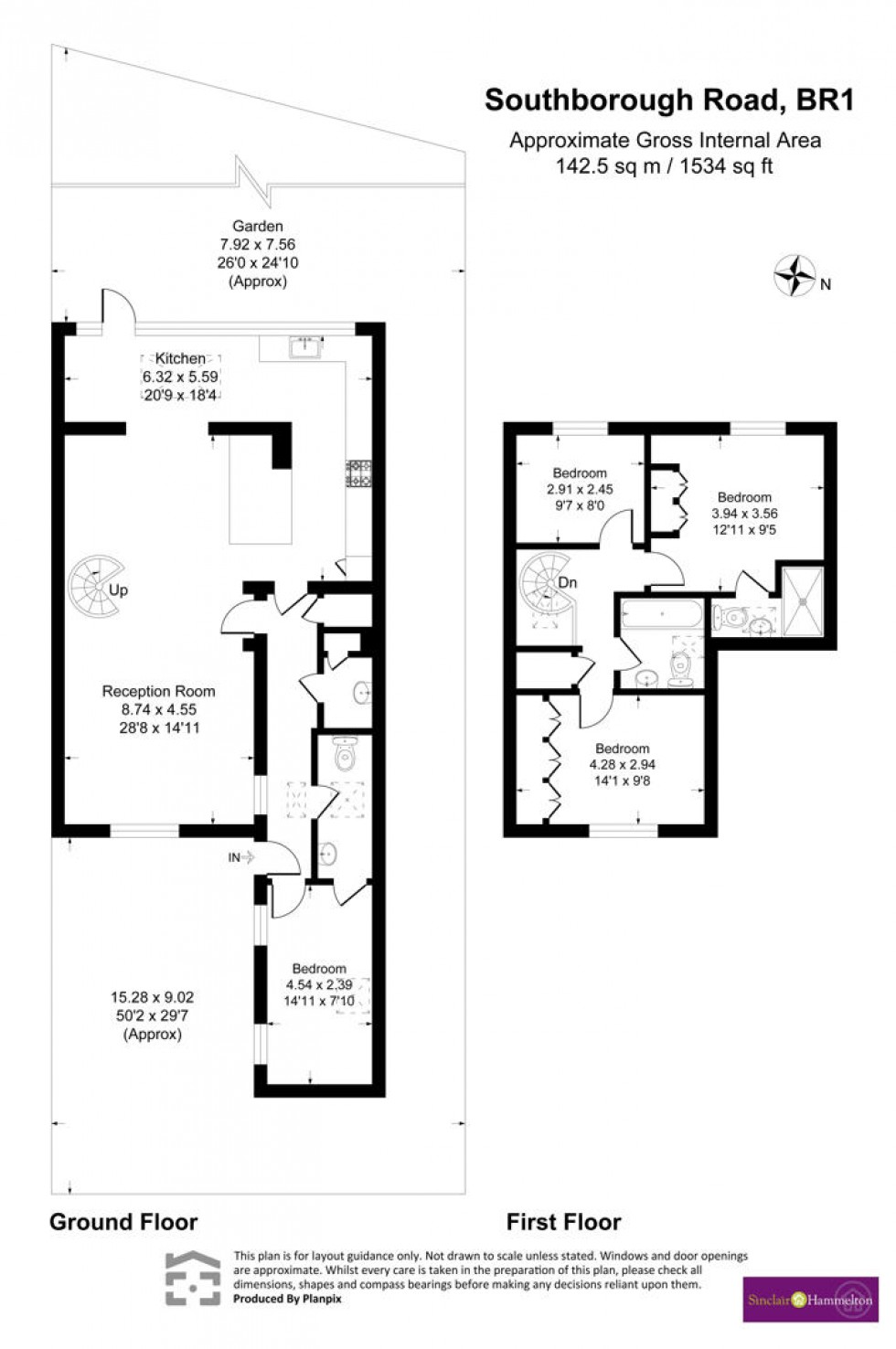 Floorplan for Southborough Road, Bromley