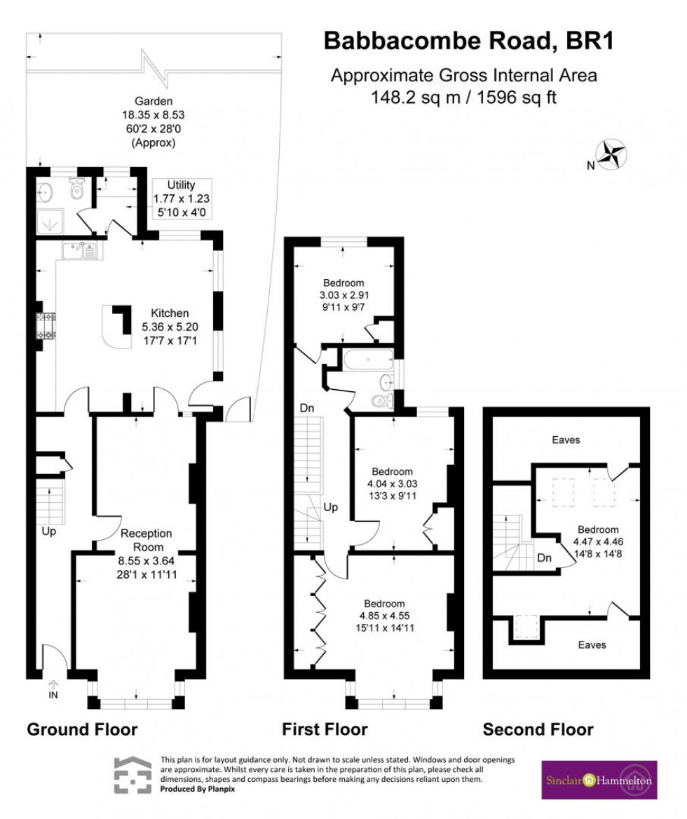 Floorplan for Babbacombe Road, Bromley