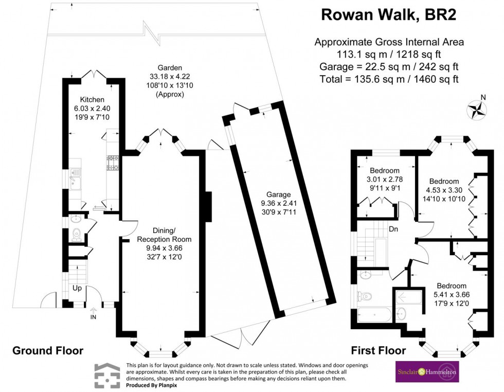 Floorplan for Rowan Walk, Bromley