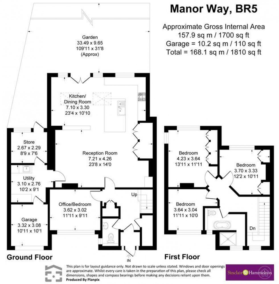 Floorplan for Manor Way, Petts Wood, Orpington