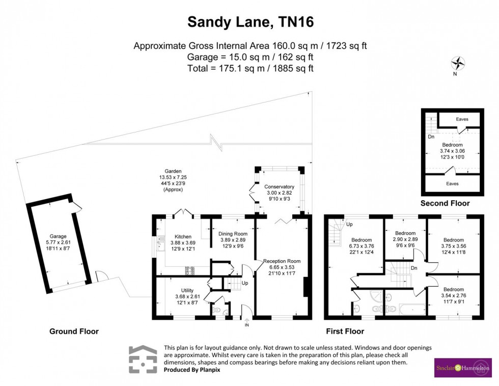 Floorplan for Sandy Lane, Westerham
