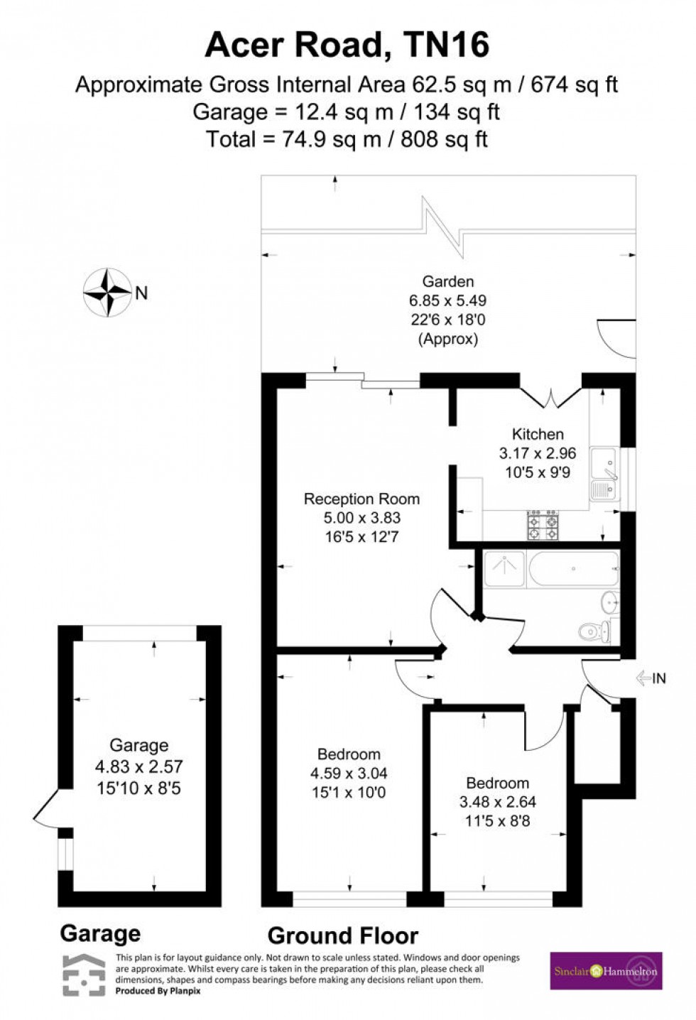 Floorplan for Acer Road, Biggin Hill, Westerham