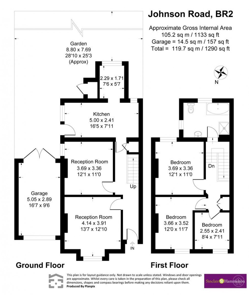 Floorplan for Johnson Road, Bromley